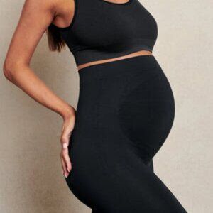 NWT BLANQI Everyday Maternity Belly Support Leggings - Black / Large New w Tags